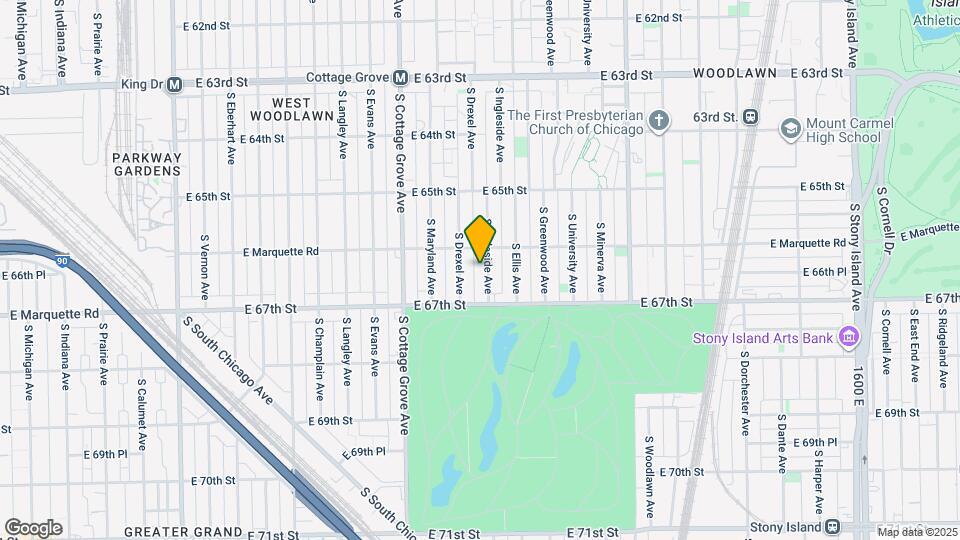 6620 S Ingleside Ave, Unit 1 Map and Location Details