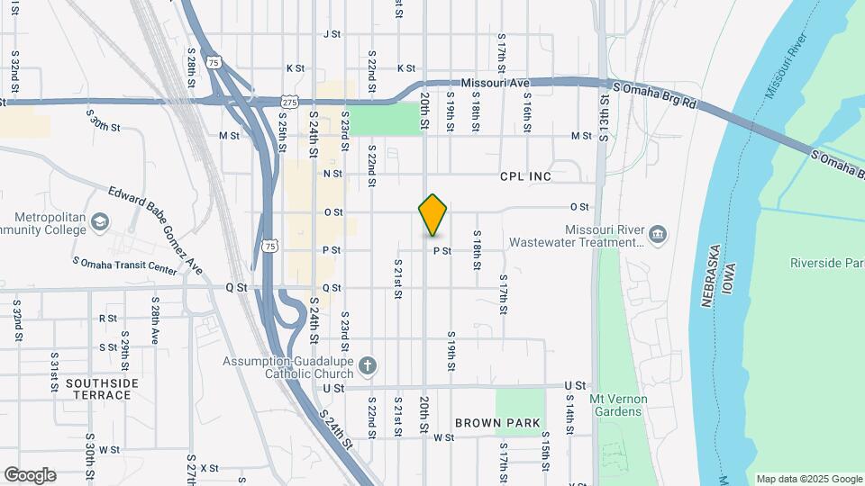 5027 S 20th St Map and Location Details