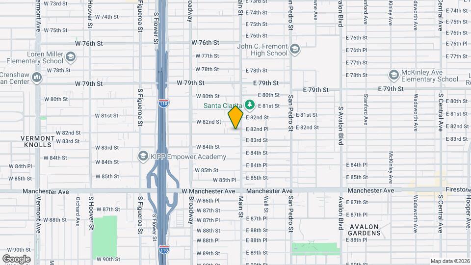 105 W 83rd St Map and Location Details