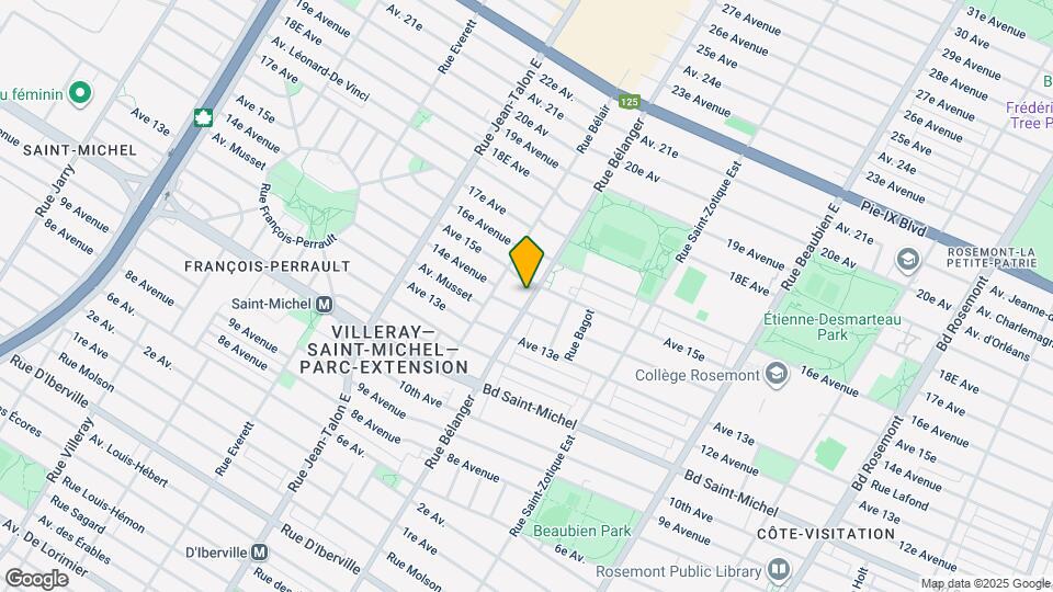 3545 Bélanger Rue Map and Location Details