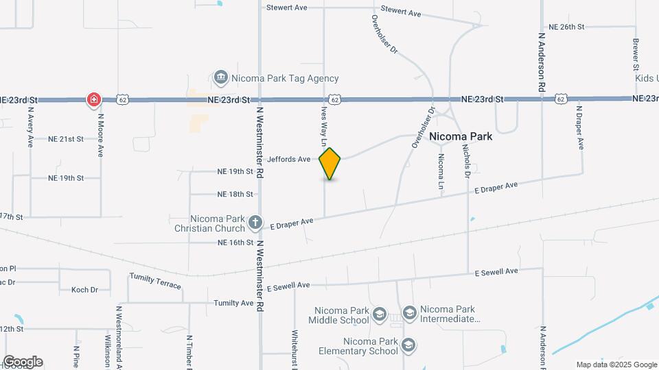 1940 Ives Way Ln Mapa y Detalles de la Ubicación