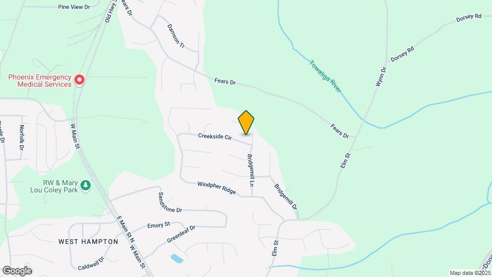 220 Creekside Cir Map and Location Details