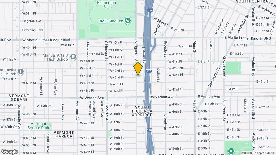 4240 S Figueroa St Map and Location Details