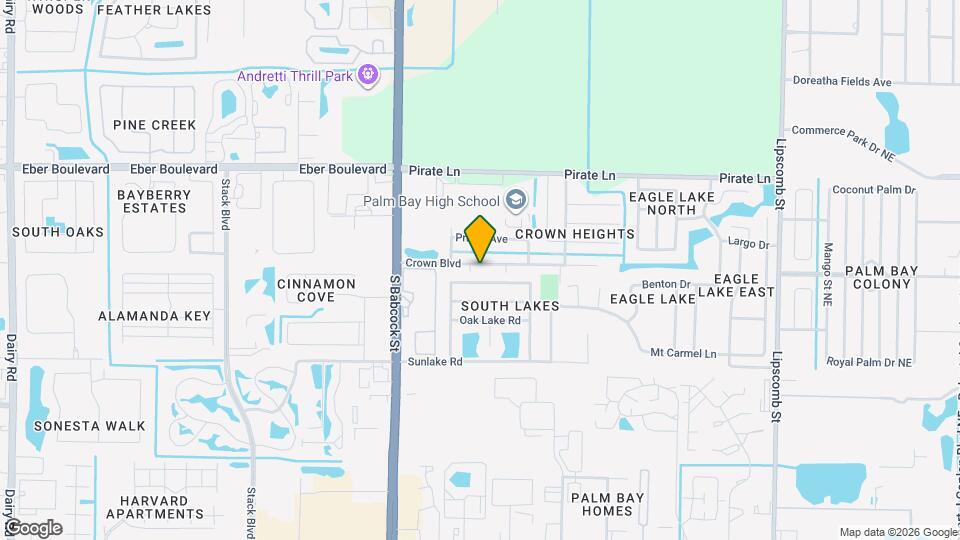 205 Crown Blvd Map and Location Details