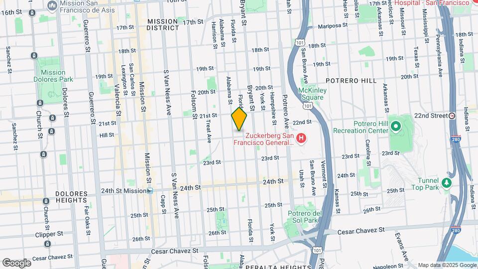 2818-2822 22nd St Map and Location Details