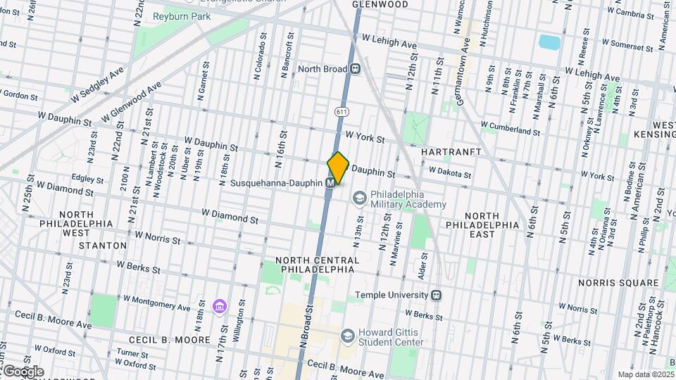 2217 N Broad St Map and Location Details