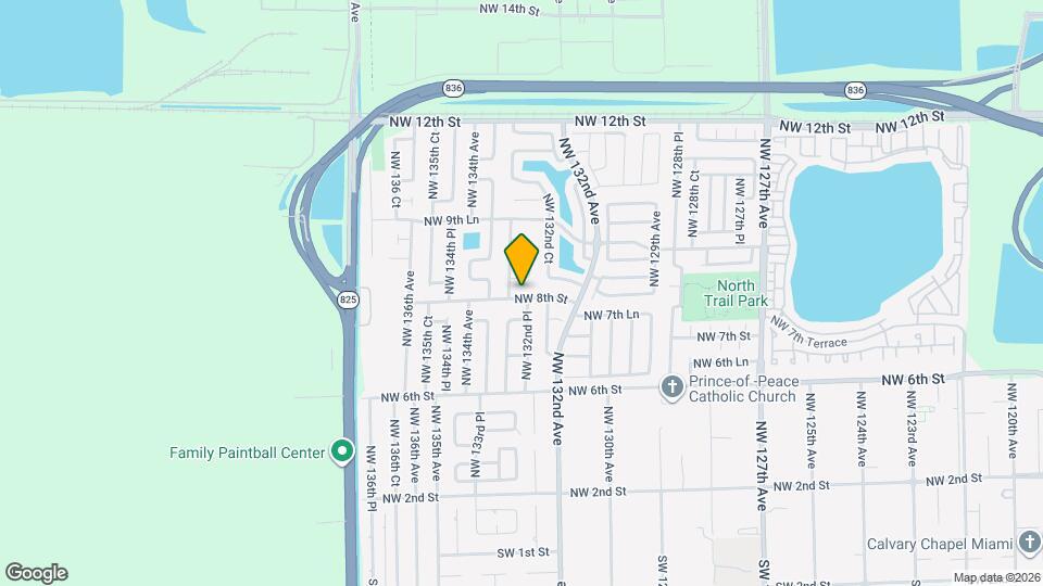 13255 NW 8th St Map and Location Details