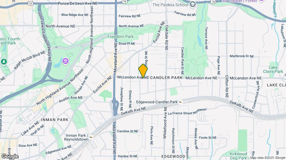 1297 McLendon Ave NE Mapa y Detalles de la Ubicación