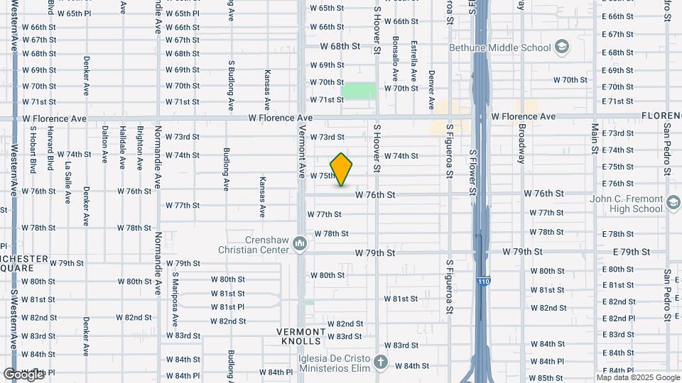 901 W 76th St Map and Location Details