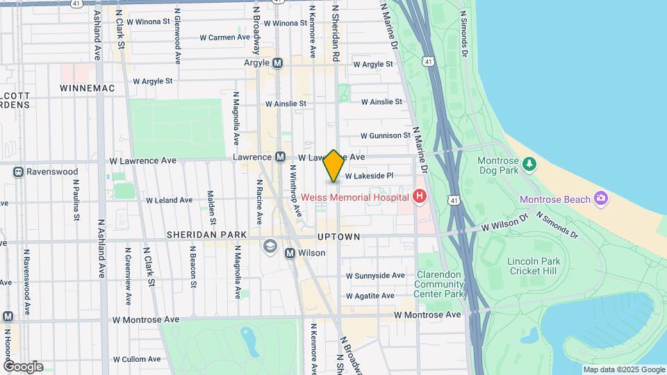 4712 N Sheridan Rd, Unit 32S Map and Location Details