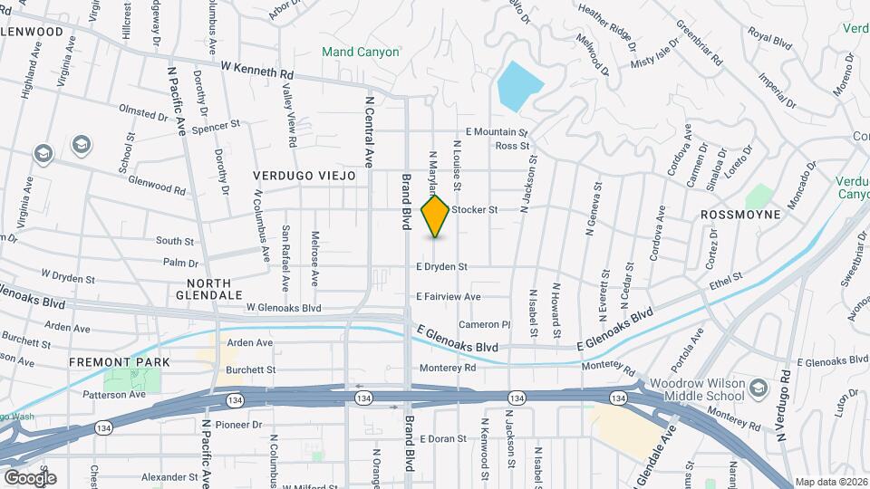 1134 N Maryland Ave, Unit 1132.5 Map and Location Details
