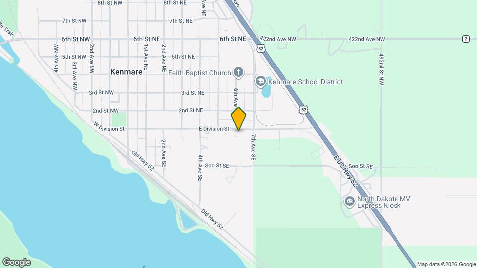 500 E Division St Map and Location Details