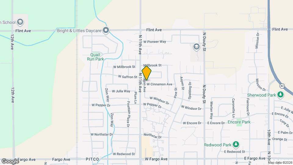 664 W Cinnamon Ave Mapa y Detalles de la Ubicación