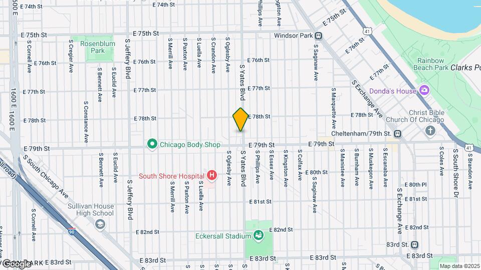 7840 S Yates Blvd Map and Location Details