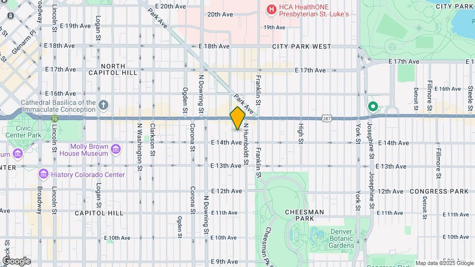 1420 Lafayette St Map and Location Details