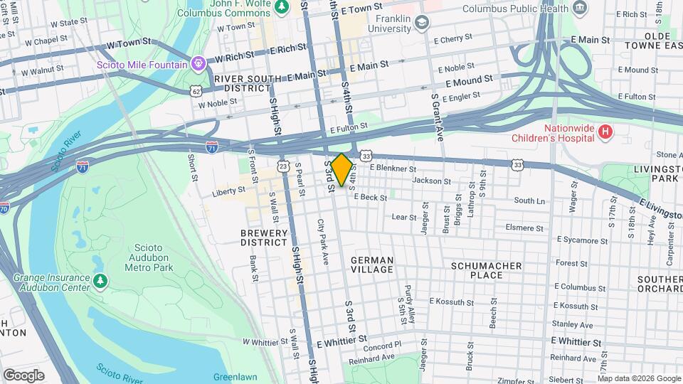 114 E Beck St Map and Location Details