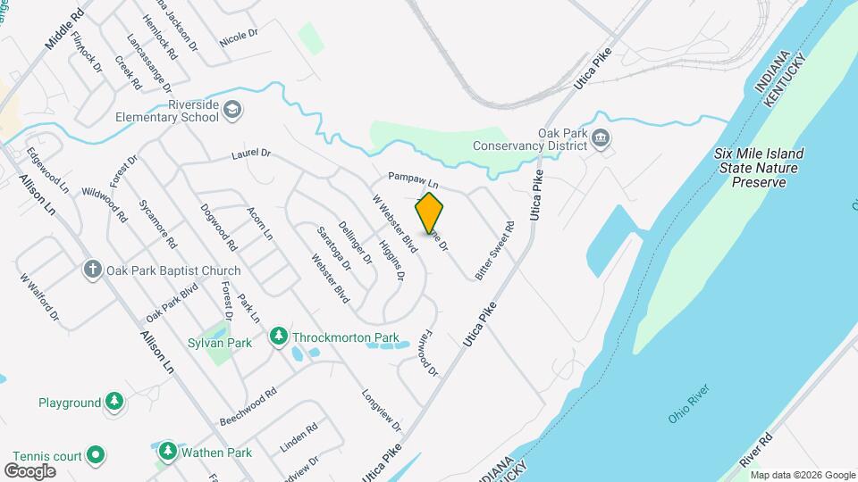 313 Hawthorne Dr Map and Location Details