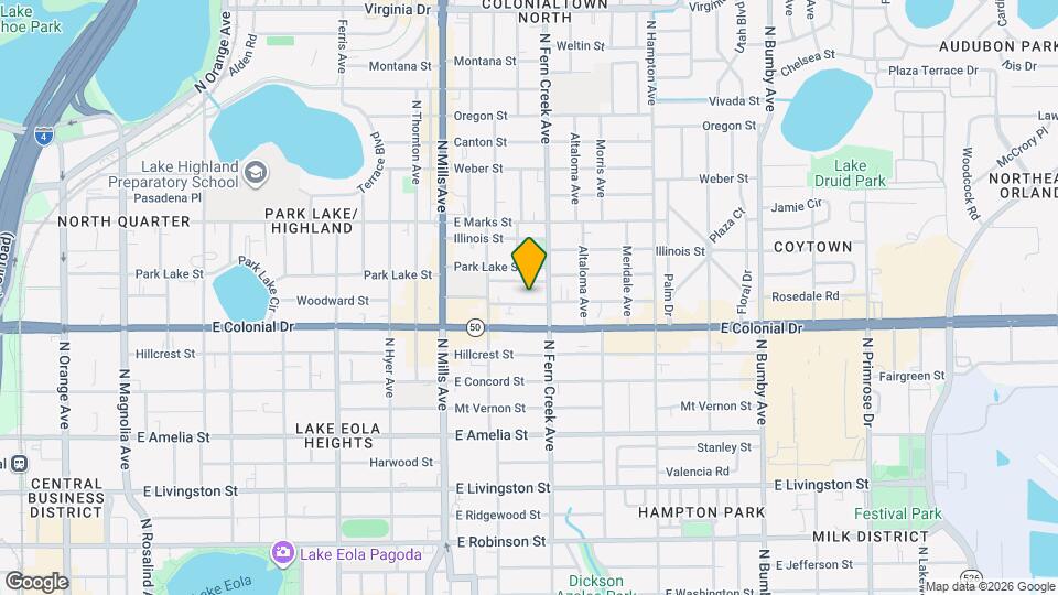 1509 Woodward St Map and Location Details