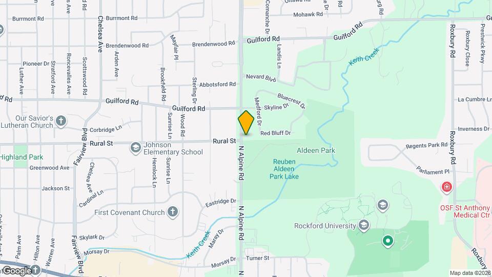 703 N Alpine Rd Map and Location Details