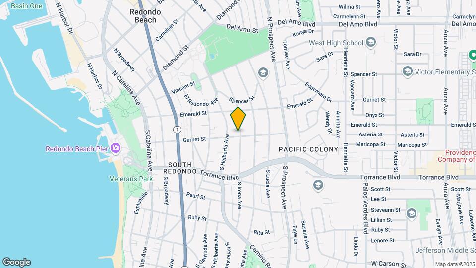 129 S Irena Ave, Unit A Bachelor Map and Location Details