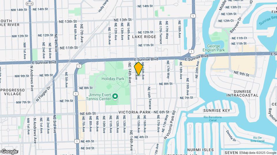 824 NE 15th Ave Map and Location Details