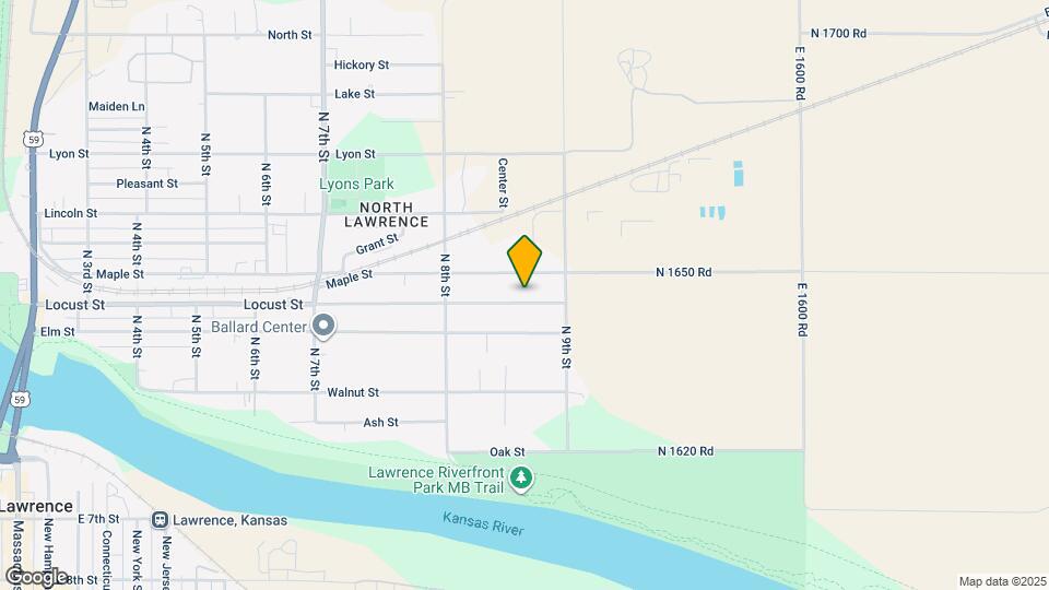 847 Locust St Map and Location Details