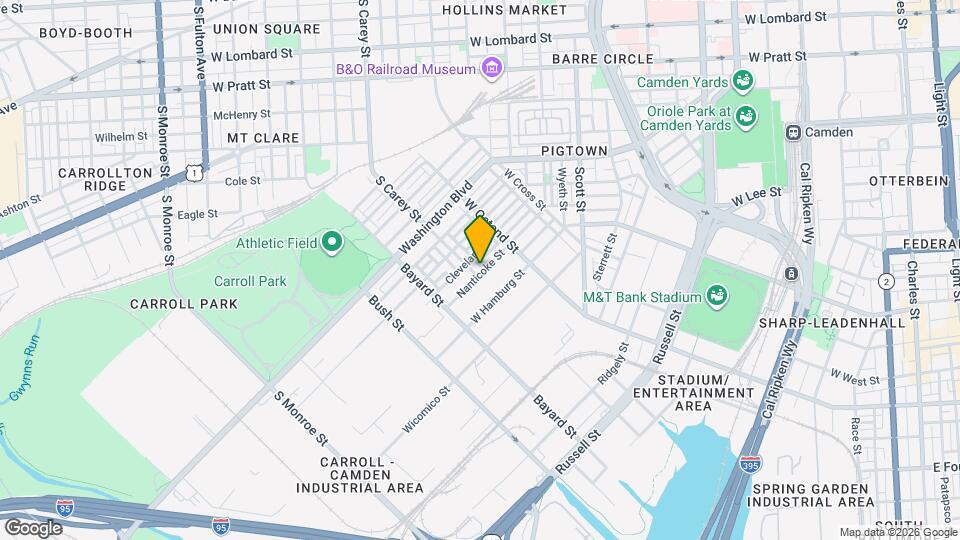 1421 S Carey St, Unit C Mapa y Detalles de la Ubicación