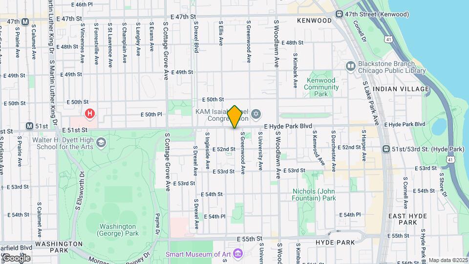 1019 E Hyde Park Blvd Map and Location Details