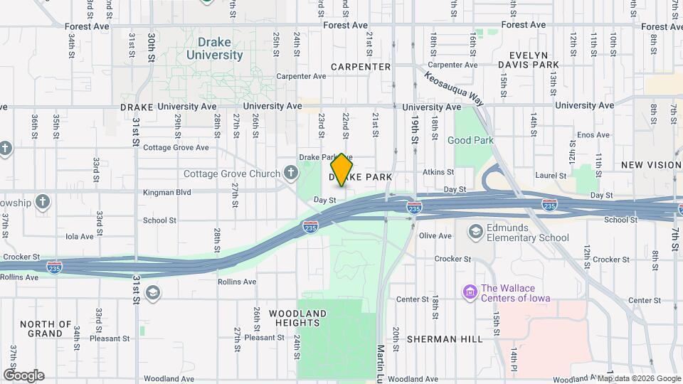 1036 22nd St Map and Location Details