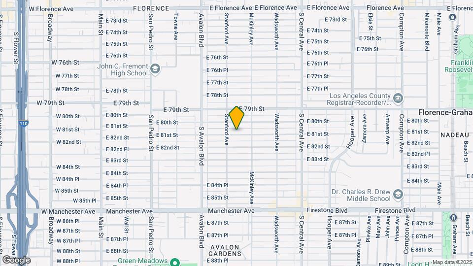 725 E 81st St Map and Location Details