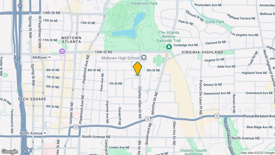 880 Charles Allen Dr NE Map and Location Details