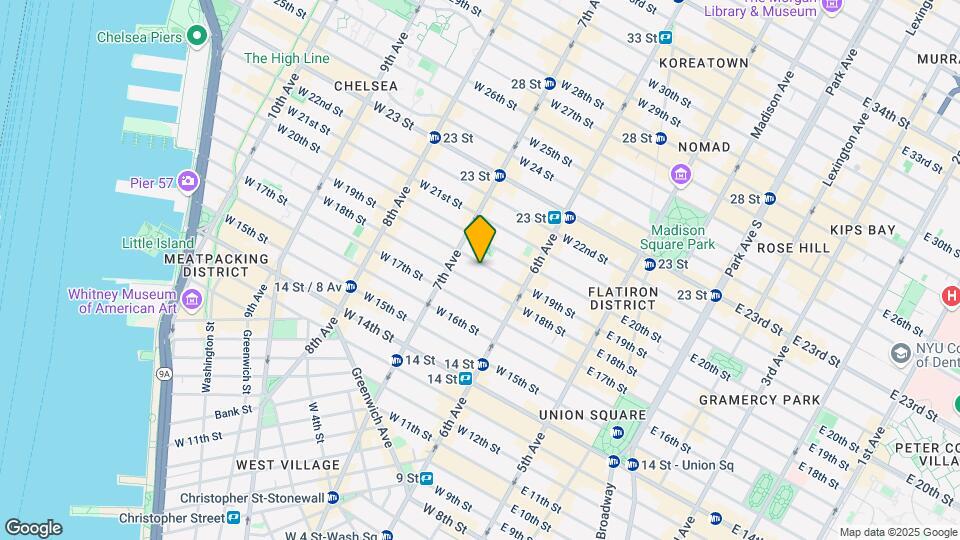 140 W 19th St Map and Location Details