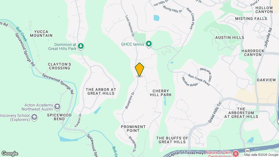 9309 Bluegrass Dr Map and Location Details