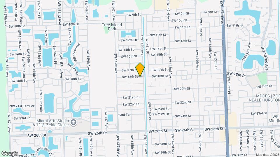 14422 SW 18th St Map and Location Details