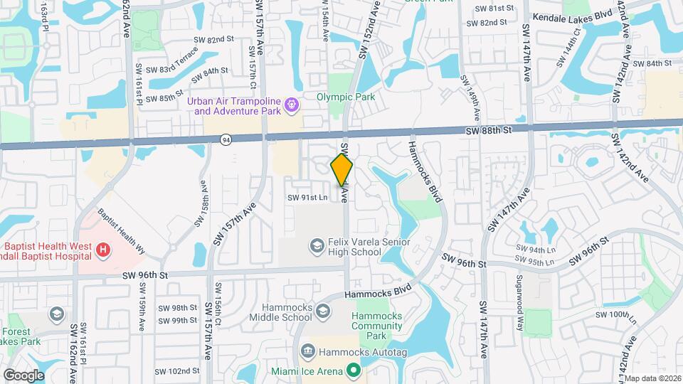 9141 SW 152nd Ct Mapa y Detalles de la Ubicación
