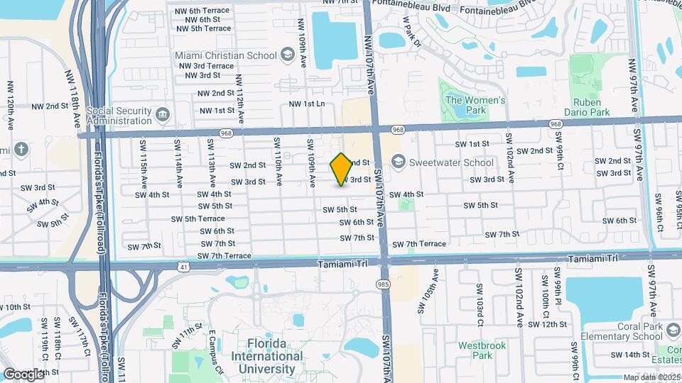 10815 SW 4th St Map and Location Details