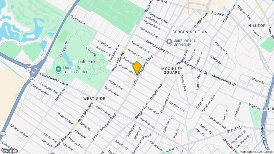 2521 John F Kennedy Blvd, Unit 1 Map and Location Details