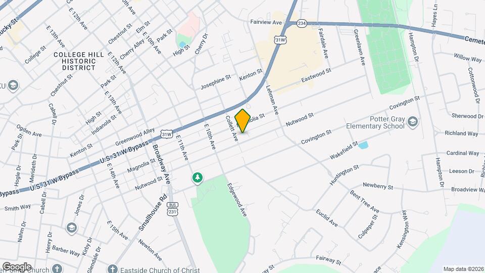 875 Nutwood St Map and Location Details