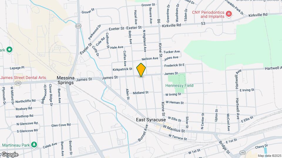 417 Highland Ave Mapa y Detalles de la Ubicación