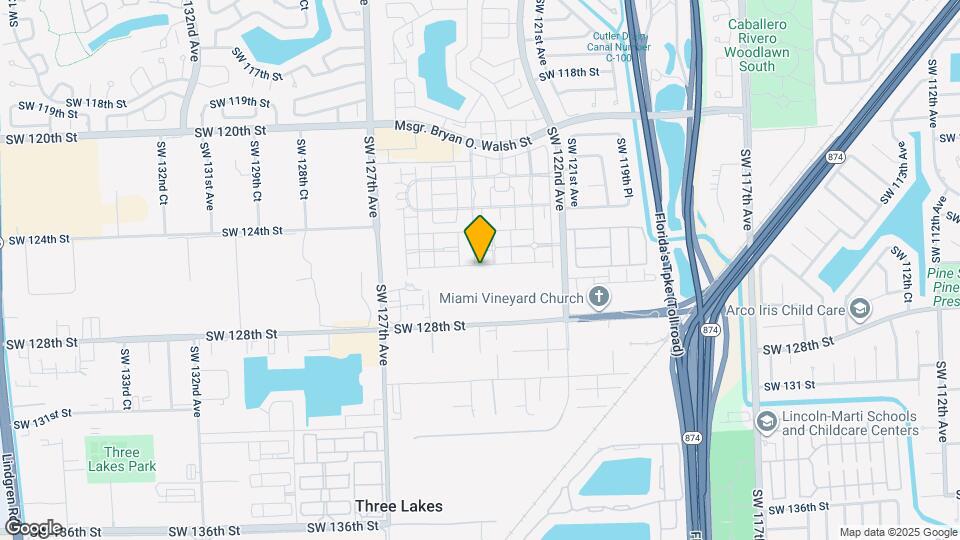 12390 SW 125th Terrace Map and Location Details