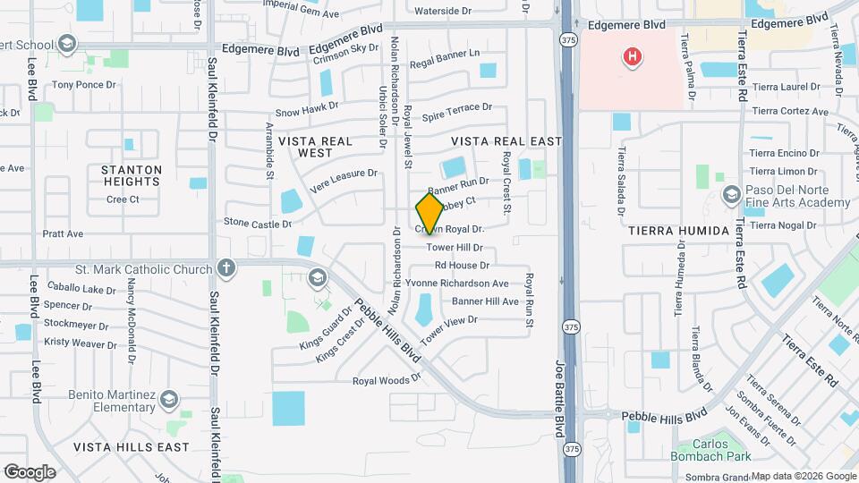 12119 Tower Hill Dr Map and Location Details