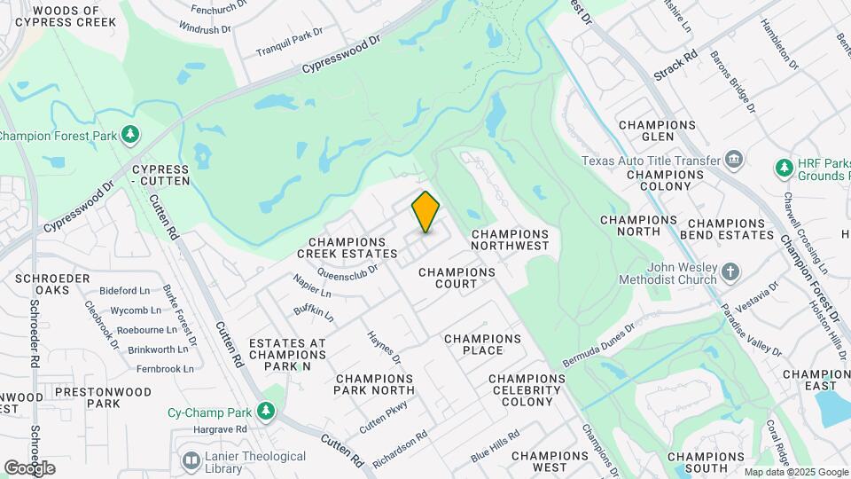 6637 Queensclub Dr Mapa y Detalles de la Ubicación