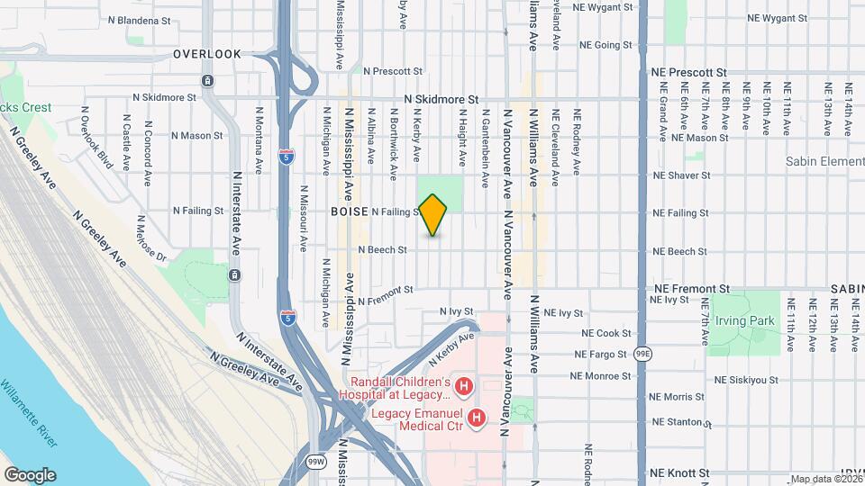 3715 N Commercial Ave Map and Location Details