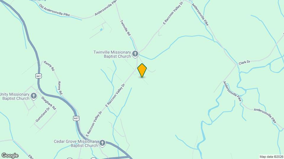 3934 E Raccoon Valley Dr Map and Location Details