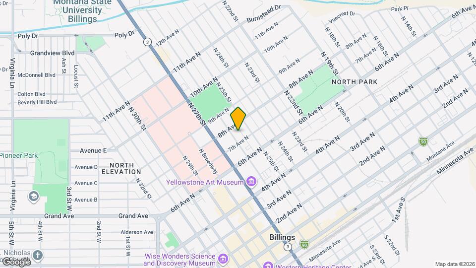 711 N 26th St Map and Location Details