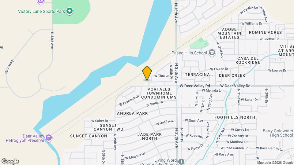 21812 N 36th Ln Map and Location Details