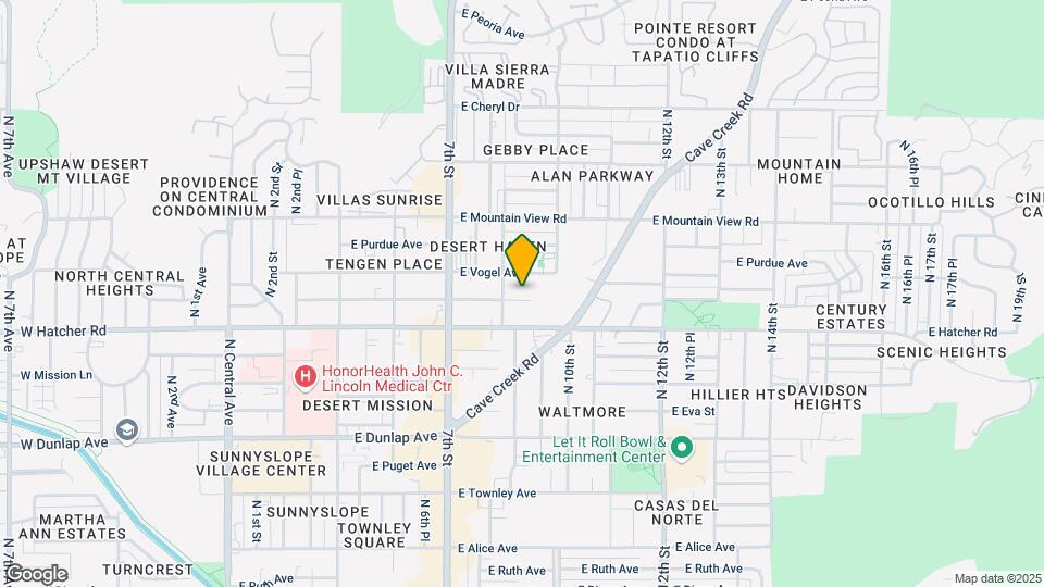 820 E Carol Ave Mapa y Detalles de la Ubicación