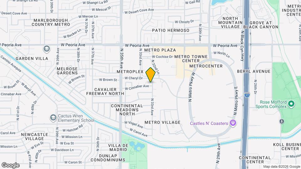 10034 N 33rd Ave Map and Location Details