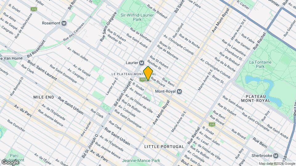 4777 Saint-Denis Rue, Unit 204 Map and Location Details
