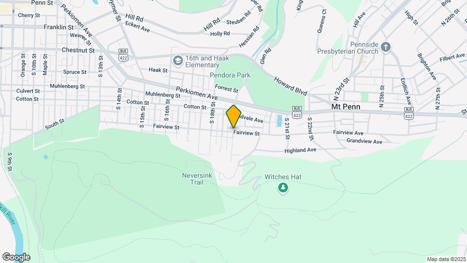 Mount Penn Manor Apartments Map and Location Details